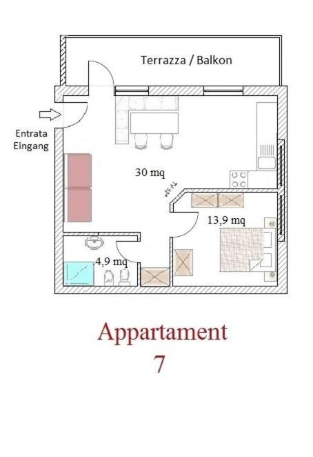 Residence Kramhuter Sexten Værelse billede