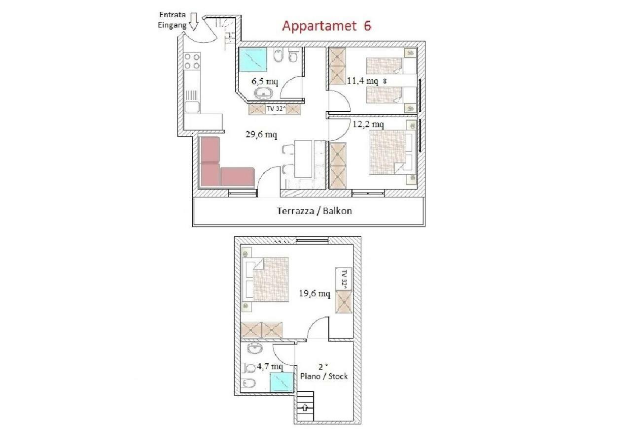 Residence Kramhuter Sexten Værelse billede